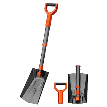 AstroAI Portable 39" Aluminum Snow Shovel – Perfect for Cars, Camping, and More!