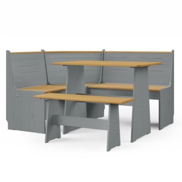 Urban Home Chapman Solid Wood Breakfast Nook for Small Spaces