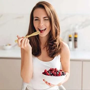 2 Set Bamboo Utensils Set, YIMICOO Travel Reusable Cutlery Set, Outdoor Portable Eco-Friendly silverware with Case -Bamboo Knife, Fork, Spoon, Straw, Straw Brush, Chopsticks and Bamboo Toothbrush