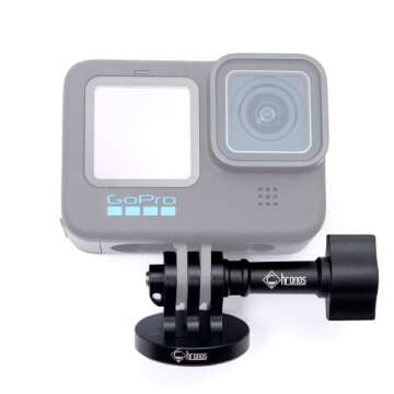 CHRONOS Aluminum Alloy CNC Metal GoPro Tripod Adapter Mounts/Monopod Mount with Aluminum CNC Thumb S...