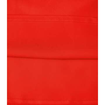 Outoshe Women's Satin High Waisted Maxi Skirts Hidden Elasticized Waistband A Line Long Skirt Red