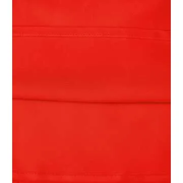 Outoshe Women's Satin High Waisted Maxi Skirts Hidden Elasticized Waistband A Line Long Skirt Red