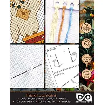 Hedwig The Owl Embroidery Kit - Cross Stitch Bookmark
