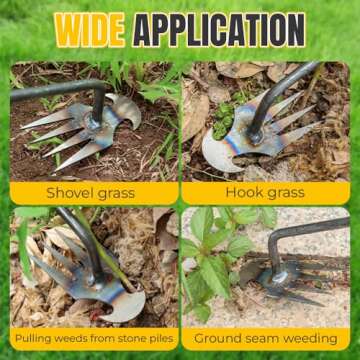 XieJY Manual Weed Remover Tool for Gardening & Lawn Care