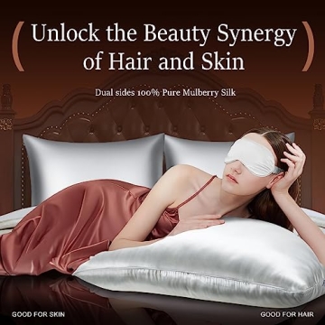 Powsure Mulberry Silk Pillowcase for Ultimate Comfort