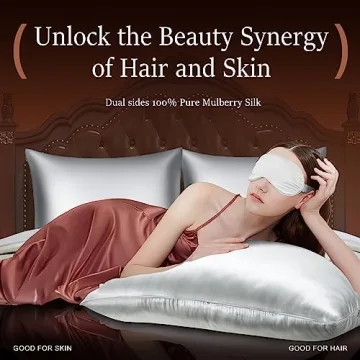 Powsure Mulberry Silk Pillowcase for Ultimate Comfort
