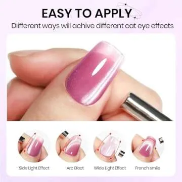 SUPWEE Cat Eye Gel Polish - 9D Magnetic Nail Art