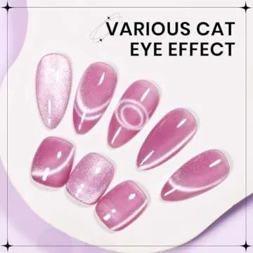 SUPWEE Cat Eye Gel Polish - 9D Magnetic Nail Art
