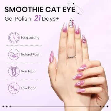 SUPWEE Cat Eye Gel Polish - 9D Magnetic Nail Art