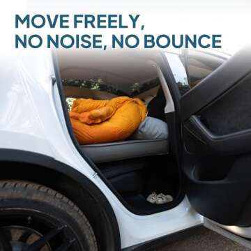 LOSTHORIZON Tesla Camping Air Mattress with Foam, Self Inflating Sleeping Pad, 4.5" Thick, with Pump Sack, Model Y