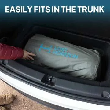 LOSTHORIZON Tesla Camping Air Mattress with Foam, Self Inflating Sleeping Pad, 4.5" Thick, with Pump Sack, Model Y