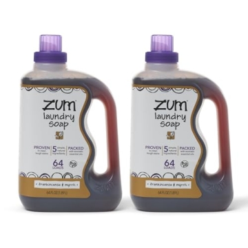 Indigo Wild Zum Clean Laundry Soap - Plant-Based Liquid Soap in Frankincense and Myrrh Scent - 64 fl...