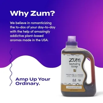 Zum Clean Laundry Soap - Plant-Based & Natural - 64 fl oz (2 Pack)