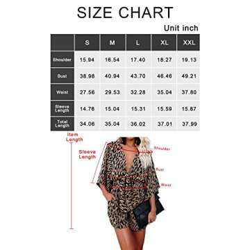 PRETTYGARDEN Women's Jumpsuit Floral Print V Neck Rompers for Women Dressy Short Sleeve Tie Front Summer Sexy Short Romper (Brown, X-Large)