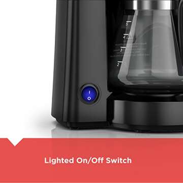 BLACK+DECKER CM0700BZ 4-in-1 5-Cup Coffee Station Coffeemaker, Black
