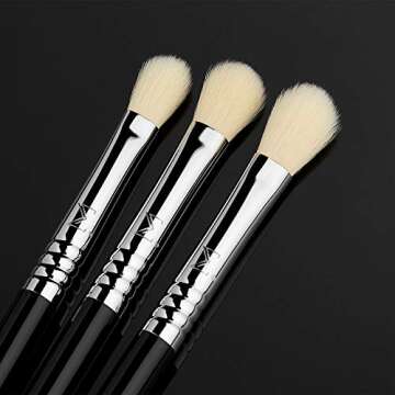 Sigma Beauty Deluxe Blending Brush Set – Professional Grade Eyeshadow Brush Set with 9 Full Size Blending Brushes Featuring Extra Soft Fibers for Precise, Controlled, & All-Over Eyeshadow Blending
