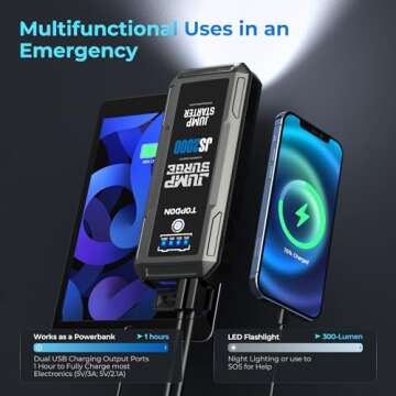 TOPDON 2000A Car Battery Jump Starter for All Vehicles