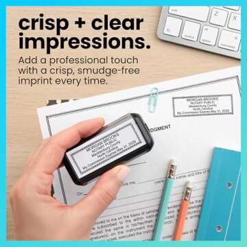 ExcelMark Self Inking Notary Stamp - North Carolina