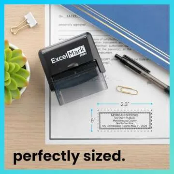 ExcelMark Self Inking Notary Stamp - North Carolina