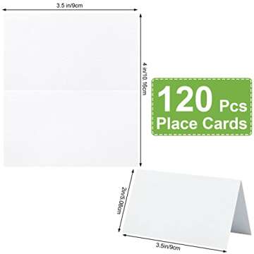 Versatile 120 Pcs Place Cards for Weddings and Dinner Parties