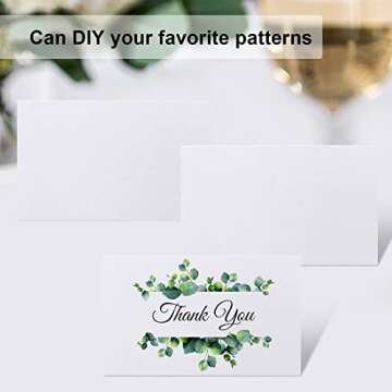 Elegant 120 Pcs Place Cards for Events and Weddings