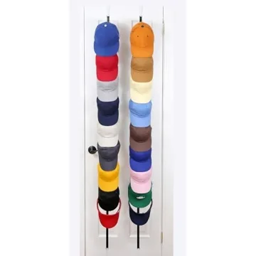 Perfect Curve Hat Organizer CapRack | Over-The-Door Hat Rack and Organizer | Baseball Cap Rack | Hat...