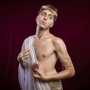 EAWIN Roman Emperor Crown Laurel Wreath Gold Leaf Headband Toga Costume Accessory Caesar Circlet Wedding Headpiece