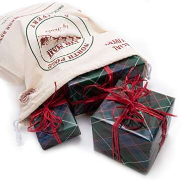 Pudgy Pedro's Party Supplies - Extra Large Christmas Gift Bags - Eco-Friendly Drawstring Bags - 6 Pc...