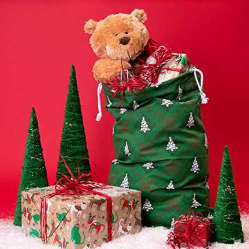 Eco-Friendly Christmas Gift Bags - Reusable & Large Size