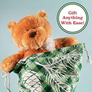 Eco-Friendly Christmas Gift Bags - Reusable & Large Size