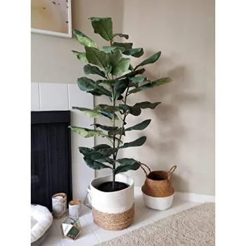 Mkono Cotton Rope Plant Basket Up to 10 Inch Pot