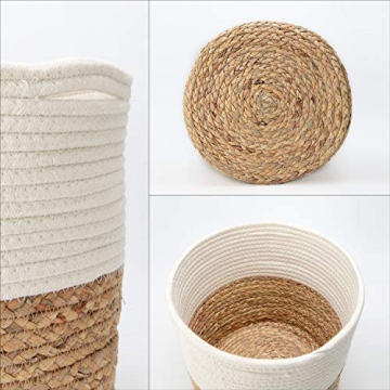 Mkono Cotton Rope Plant Basket Up to 10 Inch Pot