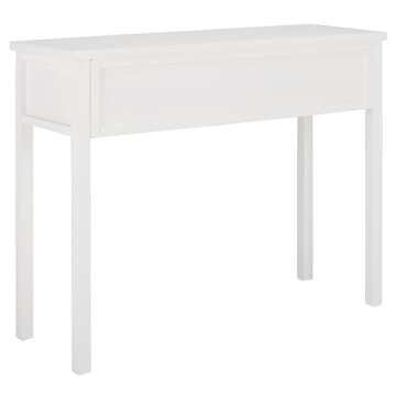 SAFAVIEH Home Collection Cindy Farmhouse White 3-Drawer Console Table