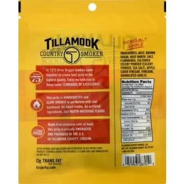 Tillamook Old Fashioned Beef Jerky - Smoked Premium Snack