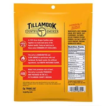 Tillamook Old Fashioned Beef Jerky - Smoked Premium Snack