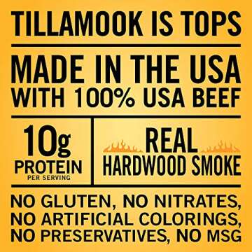 Tillamook Old Fashioned Beef Jerky - Smoked Premium Snack