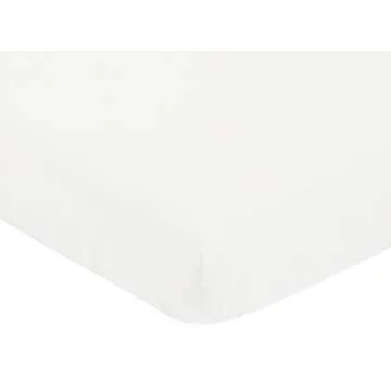 Sweet Jojo Designs Boho Dot Baby Boy Girl Nursery Crib Bedding Set - 4 pieces - Ivory Beige Cream Off White Bohemian Shabby Chic Modern Luxury Farmhouse Geometric Pom Pom Tufted Minimalist Neutral