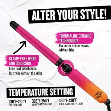 Bed Head Rock N' Waver Curling Wand for Textured Waves