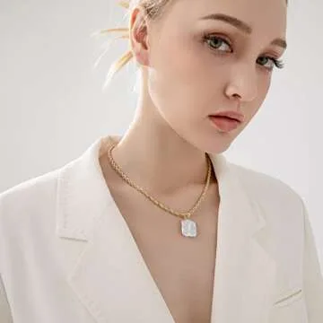 Itcoery Women’s 24K Gold Plated Baroque Pearls Pendant Necklace – Irregular Pearl Beauty