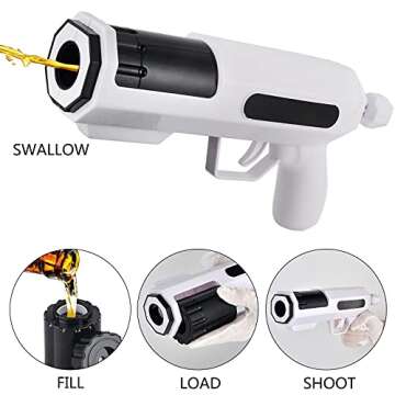 Bestbase Alcohol Shot Gun - Load Your Favorite Alcohol, Aim, Shoot And Drink, Alcohol Gun Shooter Al...