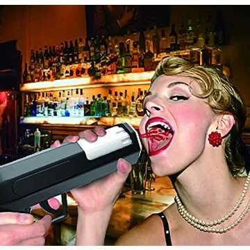 Bestbase Alcohol Shot Gun - Load Your Favorite Alcohol, Aim, Shoot And Drink, Alcohol Gun Shooter Alcohol Gifts for Bachelor Party, Epic Shot Party Bubbly Blaster Champagne Gun