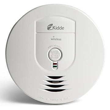 Kidde Wireless Smoke Detector - Battery Operated Safety Alarm