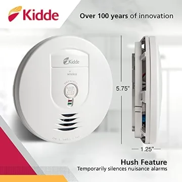 Kidde Wireless Smoke Detector - Battery Operated Safety Alarm
