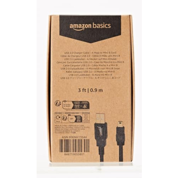 Amazon Basics USB-A to Mini USB 2.0 Fast Charging Cable