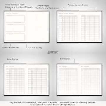 Scribble & Dot® Budget Planner - Designed to help you Mindfully Plan and Manage your Finances. Goals, Financial Planning, Bill & Budget Trackers, Monthly Overviews, Spending Trackers & Much More