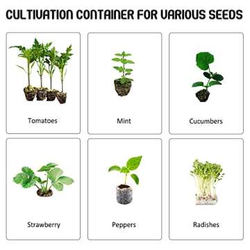 BEWAVE 15 Pack Seed Starter Tray 72 Cell Thick Gardening Germination Trays with Drain Holes Reusable Plant Grow Plug Trays Mini Propagator for Seeds Growing