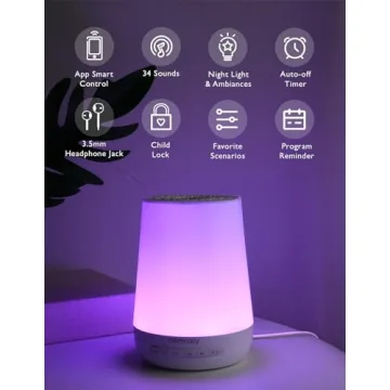 Momcozy Baby Sound Machine with Night Light - 34 Sounds