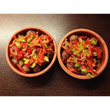 Hitit Terra -Bowl (6 Pieces) Mini Prep Clay Cooking Pots