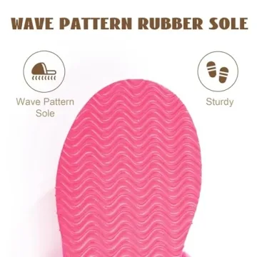 OOW Fuzzy Platform Slippers Cozy for Women in Pink