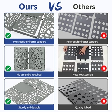 BoxLegend Shirt Folding Board V2 - Easy Clothes Organizer